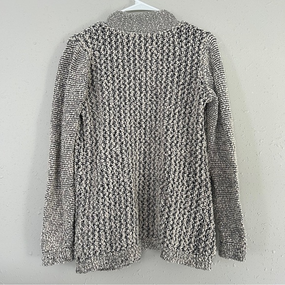 Skies are Blue Cream Black Neutral Cardigan Comfy Soft Casual Medium - Picture 4 of 6